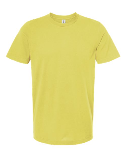 Tultex Combed Cotton T-Shirt - Yellow Front