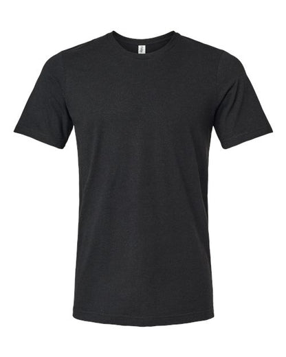 Tultex Unisex Combed CVC T-Shirt - Heather Black Front