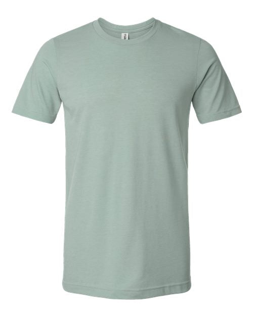 Tultex Unisex Combed CVC T-Shirt - Heather Light Sage Front