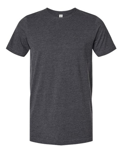 Tultex Unisex Combed CVC T-Shirt - Heather Dark Grey Front
