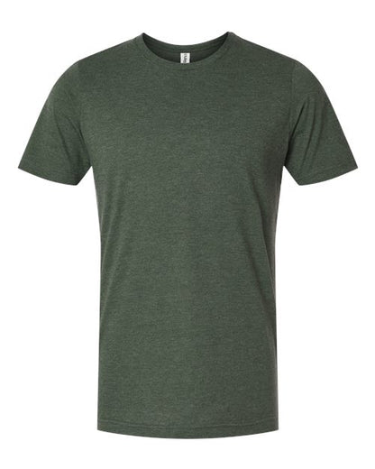 Tultex Unisex Combed CVC T-Shirt - Heather Forest Front