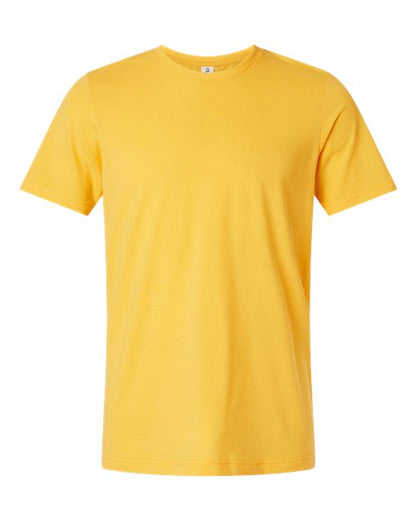 Tultex Unisex Combed CVC T-Shirt - Heather Gold Front
