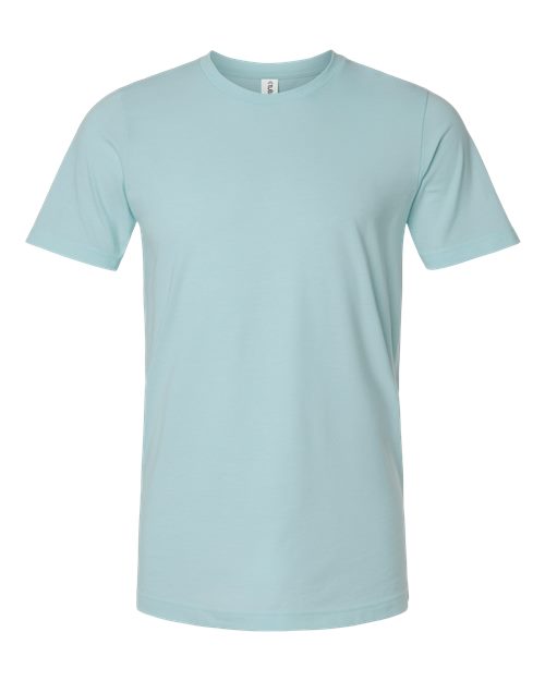 Tultex Unisex Combed CVC T-Shirt - Heather Ice Blue Front