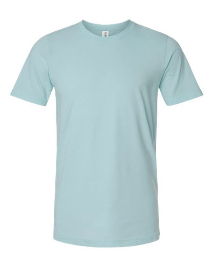 Tultex Unisex Combed CVC T-Shirt - Heather Ice Blue Front
