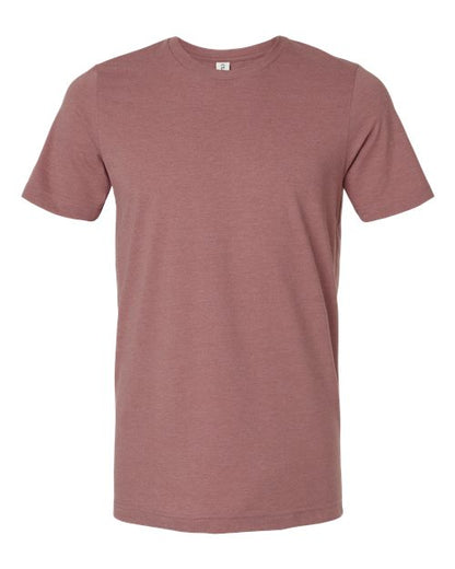 Tultex Unisex Combed CVC T-Shirt - Heather Mauve Front