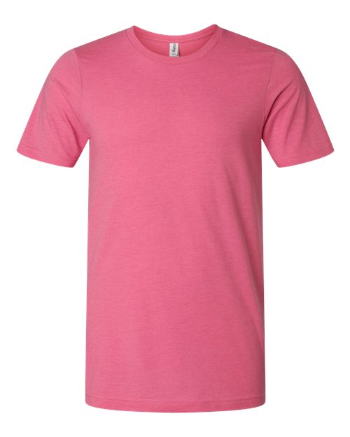 Tultex Unisex Combed CVC T-Shirt - Heather Charity Pink Front