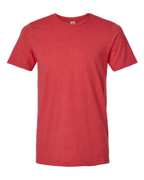 Tultex Unisex Combed CVC T-Shirt - Heather Red Front