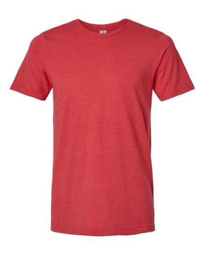 Tultex Unisex Combed CVC T-Shirt - Heather Red Front