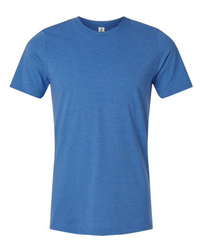 Tultex Unisex Combed CVC T-Shirt - Heather Royal Front