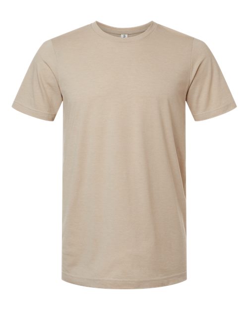 Tultex Unisex Combed CVC T-Shirt - Heather Tan Front