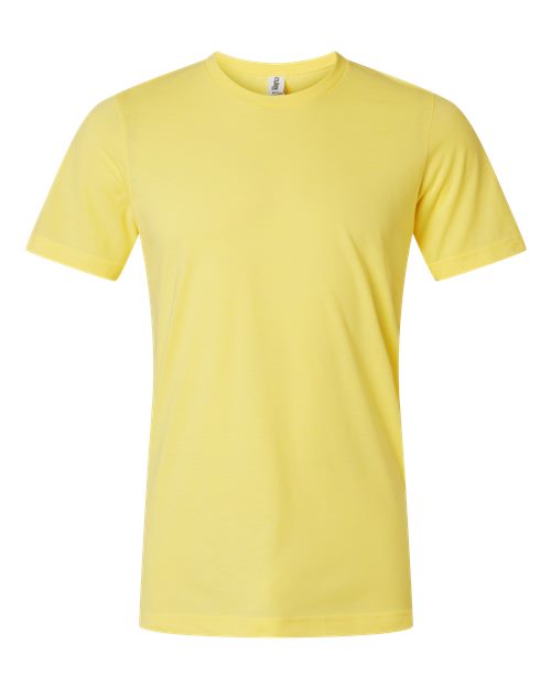 Tultex Unisex Combed CVC T-Shirt - Heather Yellow Front
