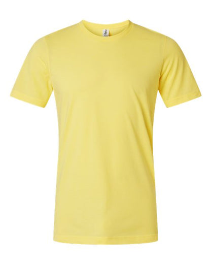 Tultex Unisex Combed CVC T-Shirt - Heather Yellow Front