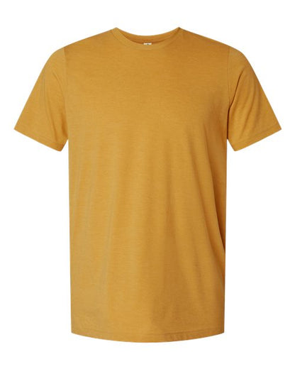 Tultex Unisex Combed CVC T-Shirt - Heather Mustard Front