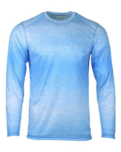 Paragon Men's Mirage Performance Long Sleeve T-Shirt - Light Blue Front