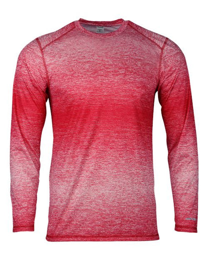 Paragon Men's Mirage Performance Long Sleeve T-Shirt - Red Front