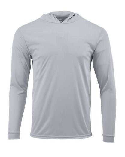 Paragon Youth Bahama Performance Hooded Long Sleeve T-Shirt - Aluminum Front