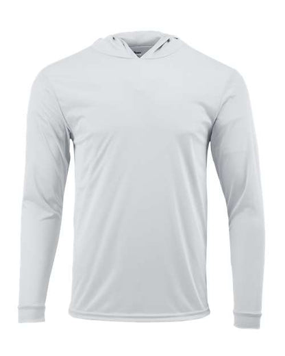 Paragon Youth Bahama Performance Hooded Long Sleeve T-Shirt - White Front