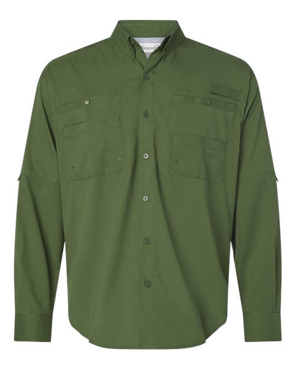 Paragon Men's Kitty Hawk Performance Fishing Shirt - Olive Green Front