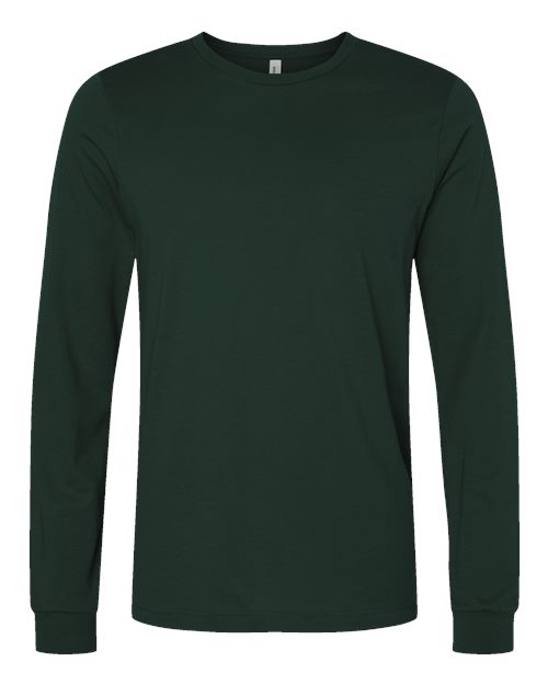 BELLA + CANVAS Unisex Jersey Long Sleeve Tee - Forest Front