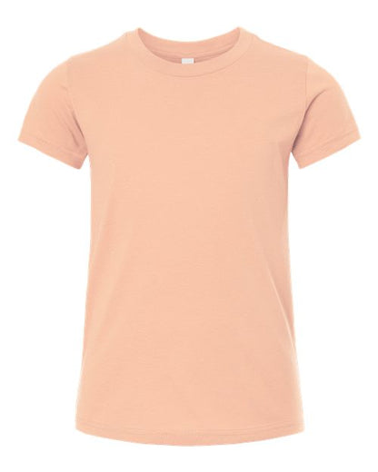 BELLA + CANVAS Youth Jersey Tee - Peach Front