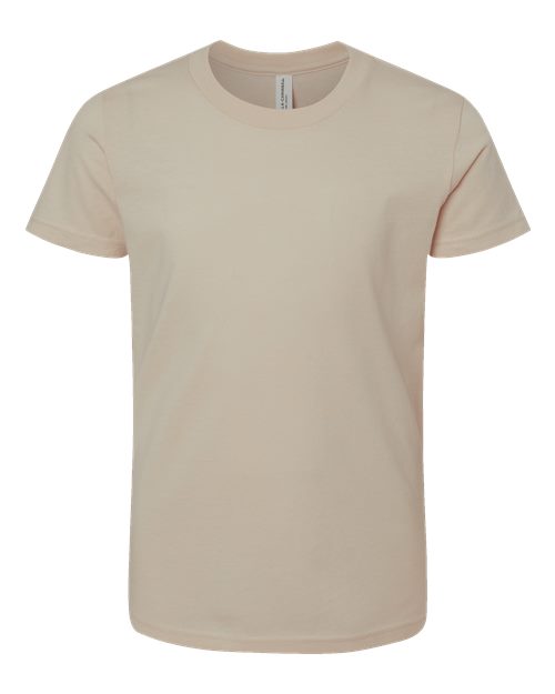BELLA + CANVAS Youth Jersey Tee - Tan Front
