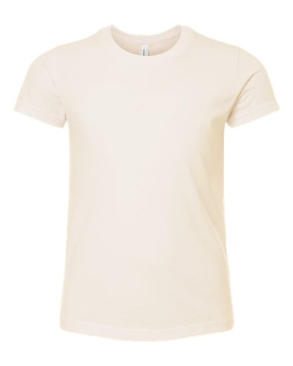 BELLA + CANVAS Youth CVC Jersey Tee - Heather Natural Front