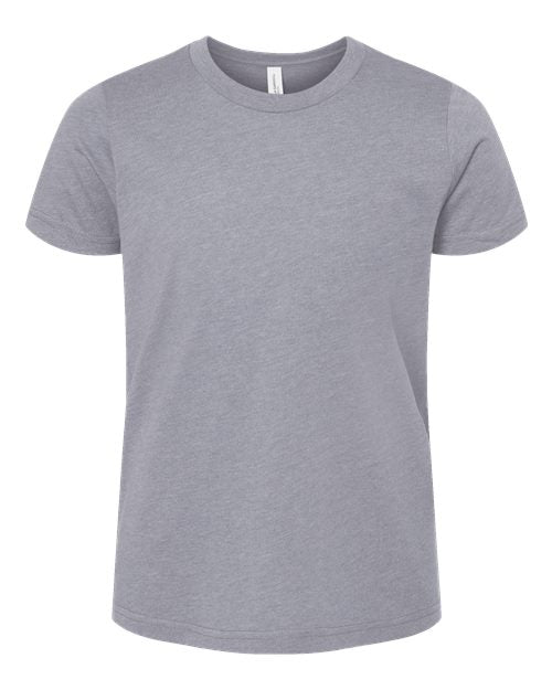 BELLA + CANVAS Youth CVC Jersey Tee - Heather Storm Front