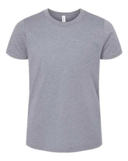 BELLA + CANVAS Youth CVC Jersey Tee - Heather Storm Front