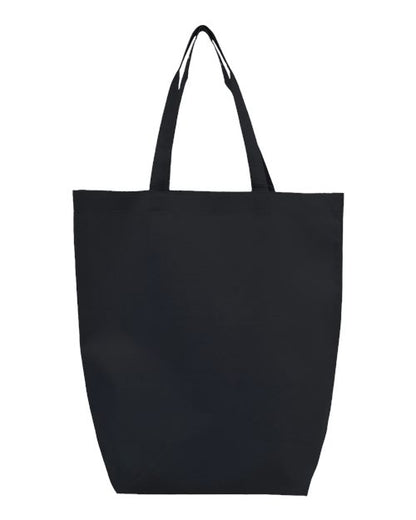 Q-Tees Non-Woven Gusset Bottom Tote - Back