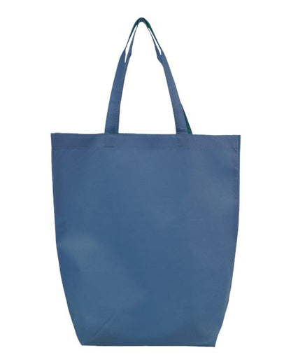 Q-Tees Non-Woven Gusset Bottom Tote - Navy Front