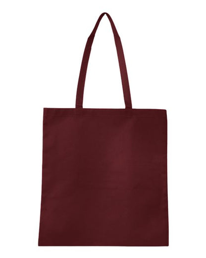 Q-Tees Non-Woven Tote Bag - Maroon Front