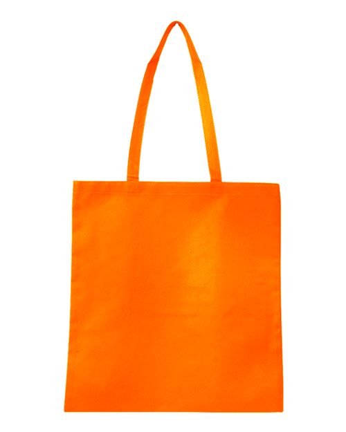 Q-Tees Non-Woven Tote Bag - Orange Front