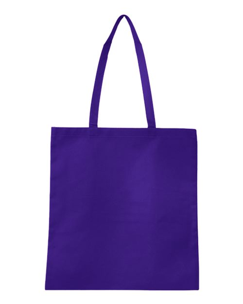 Q-Tees Non-Woven Tote Bag - Purple Front