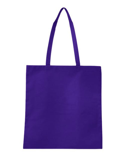 Q-Tees Non-Woven Tote Bag - Purple Front