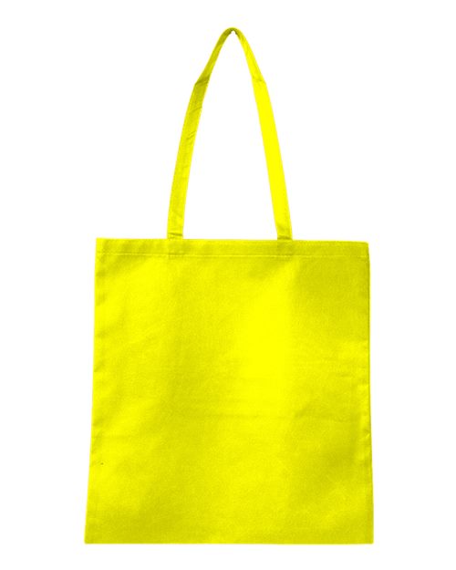 Q-Tees Non-Woven Tote Bag - Yellow Front