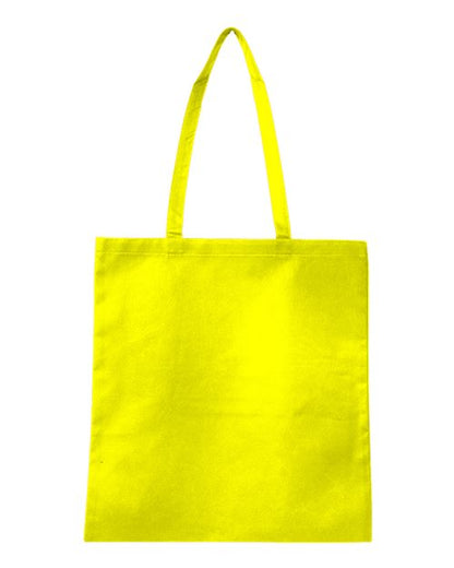 Q-Tees Non-Woven Tote Bag - Yellow Front