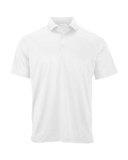 Paragon Men's Preakness Micro Mesh Polo - White Front