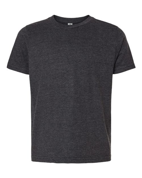 Tultex Youth Fine Jersey T-Shirt - Heather Graphite Front