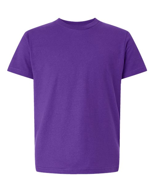 Tultex Youth Fine Jersey T-Shirt - Purple Front