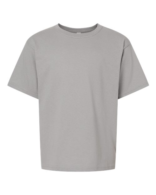 M&O Youth Gold Soft Touch T-Shirt - Gravel Front