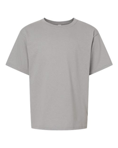 M&O Youth Gold Soft Touch T-Shirt - Gravel Front