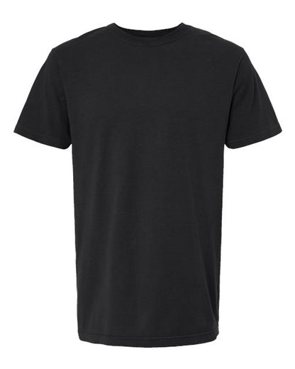M&O Unisex Vintage Garment-Dyed T-Shirt - Black Front