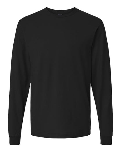 Tultex Unisex Fine Jersey Long Sleeve T-Shirt - Black Front