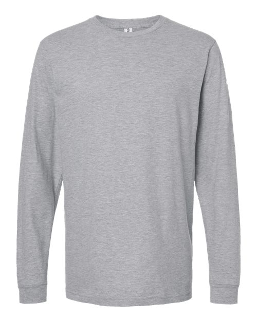 Tultex Unisex Fine Jersey Long Sleeve T-Shirt - Heather Grey Front