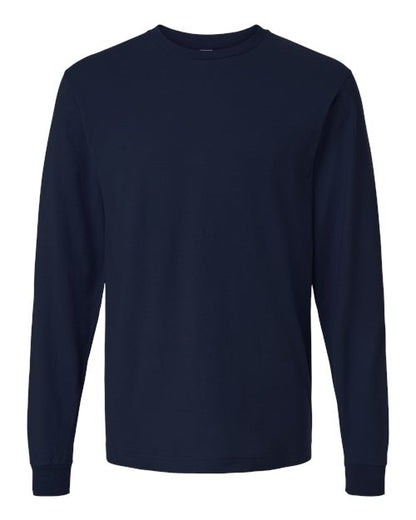 Tultex Unisex Fine Jersey Long Sleeve T-Shirt - Navy Front