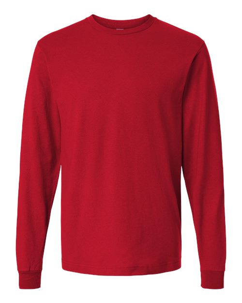 Tultex Unisex Fine Jersey Long Sleeve T-Shirt - Red Front