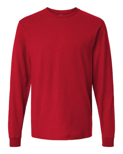 Tultex Unisex Fine Jersey Long Sleeve T-Shirt - Red Front