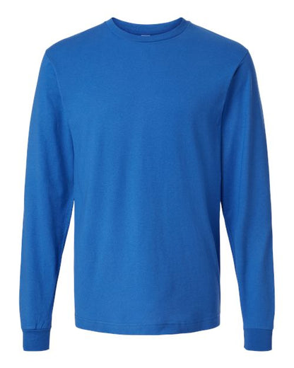 Tultex Unisex Fine Jersey Long Sleeve T-Shirt - Royal Front