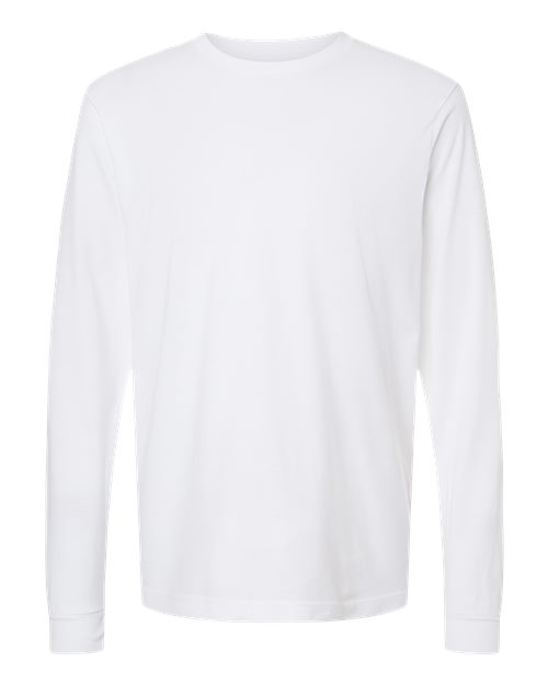 Tultex Unisex Fine Jersey Long Sleeve T-Shirt - White Front