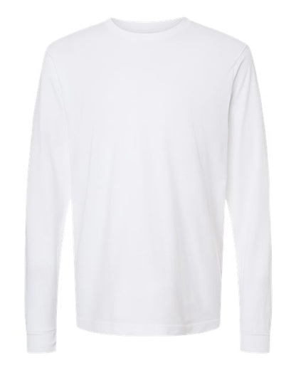 Tultex Unisex Fine Jersey Long Sleeve T-Shirt - White Front